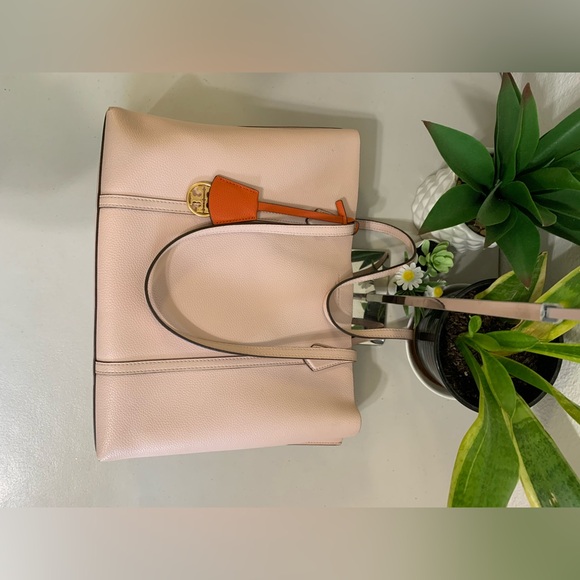 ๐๐ TORY BURCH Tote Pink Leather Bag - Picture 11 of 13